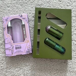 R.e.m Beauty x wicked BUNDLE so popular lip fragrance set AND elphaba makeup set